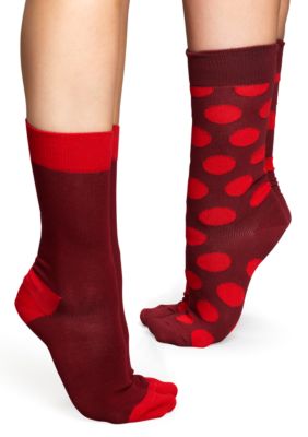 Happy Socks Two Pack Big Dot Crew Sock