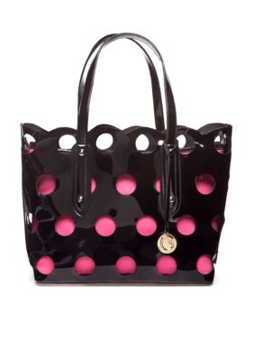 CYNTHIA Cynthia Rowley Patent Laser Cut Tote