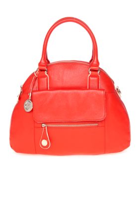 CYNTHIA Cynthia Rowley Leather Bowler Satchel