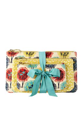 Fossil Key-Per Triple Pouch
