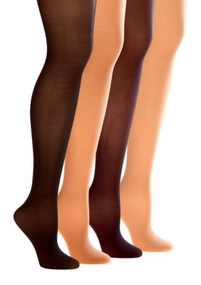 Donna Karan Signature Collection High Waist Sheer Satin Hosiery