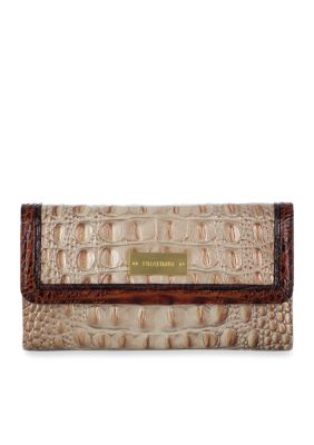 Brahmin Tricolor Soft Checkbook Wallet