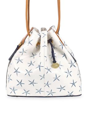 Brahmin Trina Drawstring Blue Atlantic
