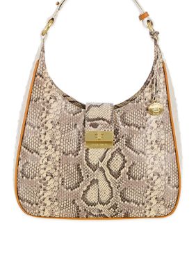Brahmin Natural Anaconda Quinn Hobo