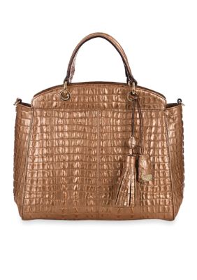Brahmin Sloane Satchel Strada Crocco