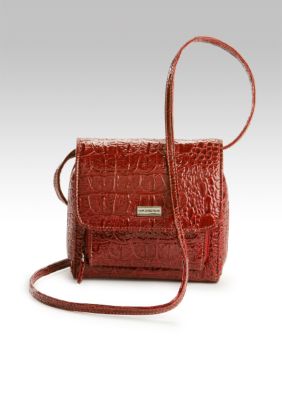 ND&reg; New Directions Glazed Alligator Wallet on a String