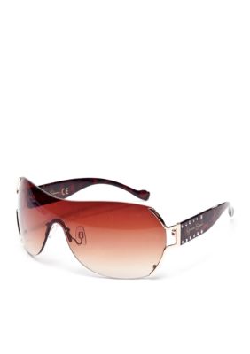 Jessica Simpson Vented Lens Shield Sunglasses
