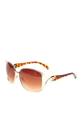 Jessica Simpson Vented Square Metal Sunglasses