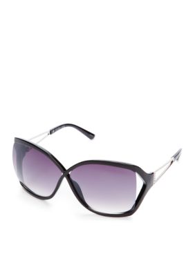 Jessica Simpson Oversized Vented Plastic Sunglasses