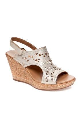 Clarks Pitch Mint Wedge Sandal