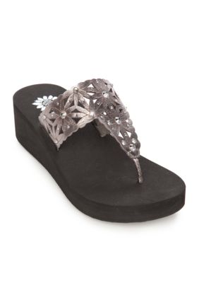 yellow box sandals at belk
