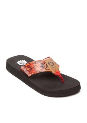yellow box sandals at belk