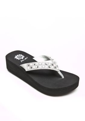 yellow box sandals at belk