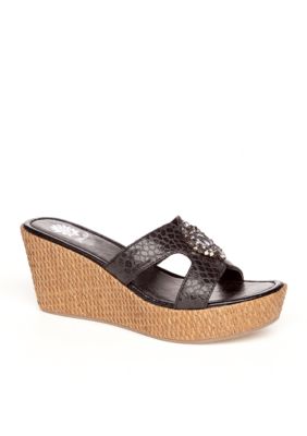Yellow Box Danica Wedge Slide