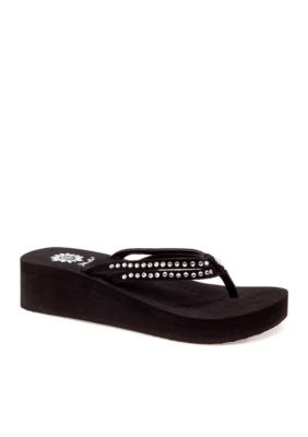 Yellow Box Hillary Wedge Flip Flop