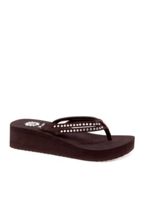 Yellow Box Hillary Wedge Flip Flop