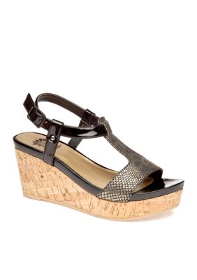 Yellow Box Jordan Wedge Sandal