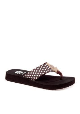 Yellow Box Volcano Flip Flop