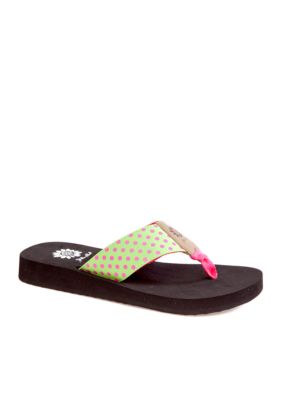 Yellow Box Volcano Flip Flop