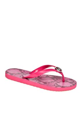 MICHAEL Michael Kors MK Jet Set Flip Flop