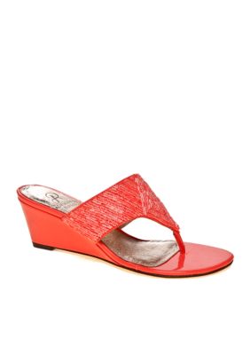 Adrianna Papell Cameron Thong Wedge
