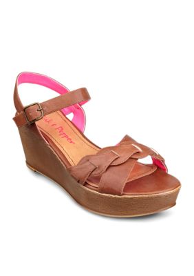 Pink & Pepper Circuit Wedge Sandal