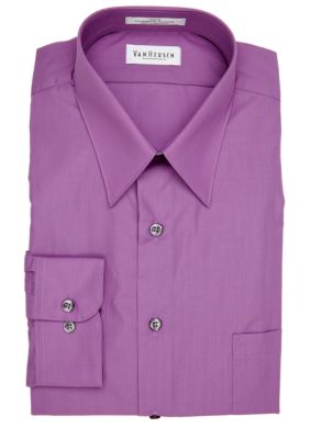 Van Heusen Orange Check Slim Fit Dress Shirt