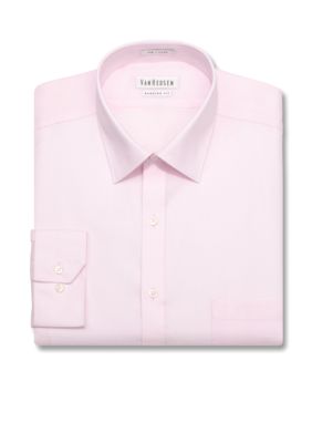 Van Heusen Wrinkle-Free Pincord Solid Dress Shirt