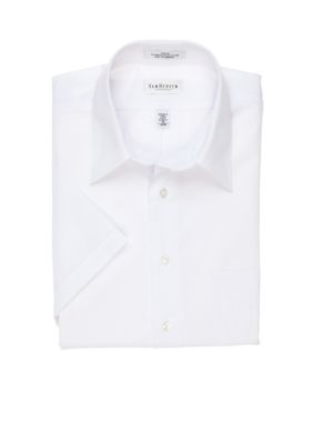 Van Heusen Poplin Short Sleeve Dress Shirt