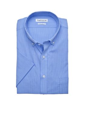 Van Heusen Gingham Poplin Dress Shirt