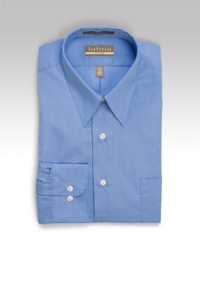 Van Heusen Fitted Solid Dress Shirt