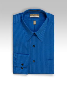 Van Heusen Satin Stripe Fitted Dress Shirt