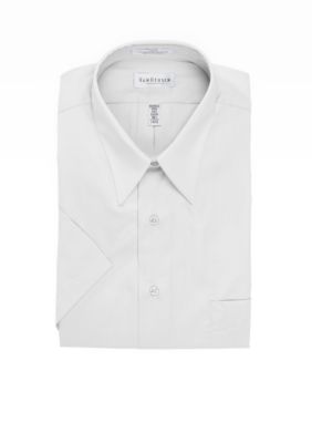 Van Heusen Poplin Short Sleeve Dress Shirt
