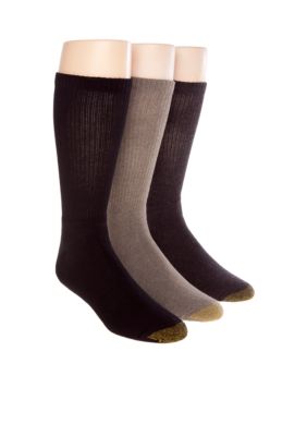Gold Toe 3-Pack Uptown Crew Socks