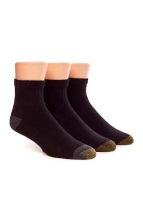 Gold Toe 3-Pack Athletic Quarter Socks
