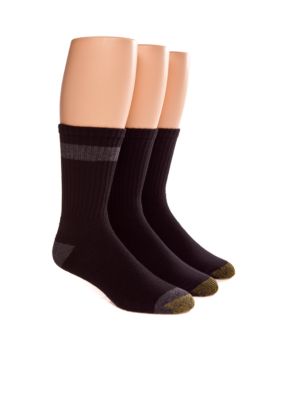 Gold Toe&reg; 3-Pack Athletic Crew Socks