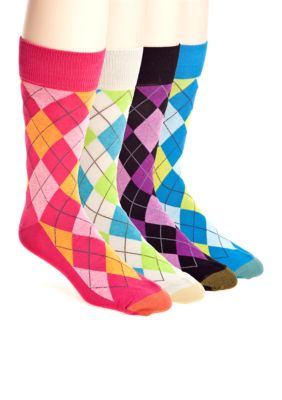 Gold Toe Village Argyle with AquaFX Socks - Single Pair