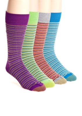 Gold Toe Multi Mini Striped Socks - Single Pair