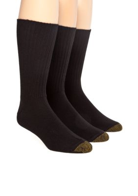 Gold Toe&reg; 3-Pack Cotton Ribbed Socks