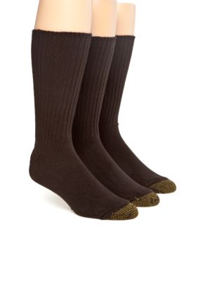 Gold Toe 3-Pack Cotton Ribbed Socks