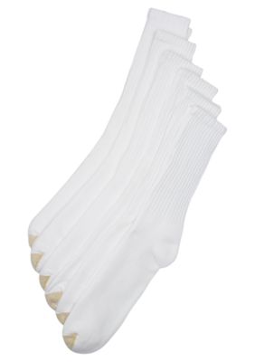 Gold Toe&reg; 6  Pack Cotton Crew Athletic Socks