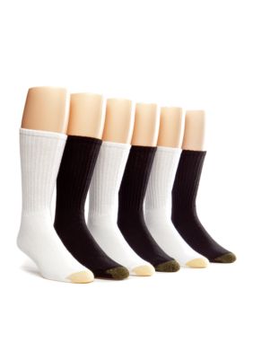 Gold Toe 6-Pack Cotton Crew Athletic Socks