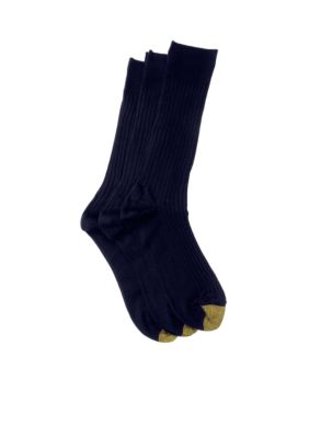 Gold Toe Big & Tall 3 Pack Canterbury Dress Socks