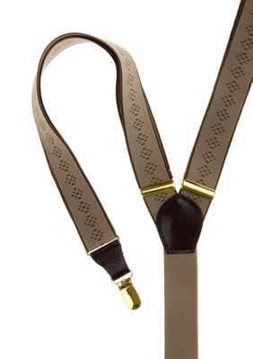 Saddlebred Diamond Patterned Clip Suspender 