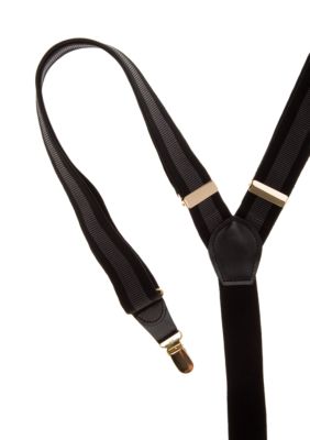 Saddlebred Horizontal Striped Clip Suspender