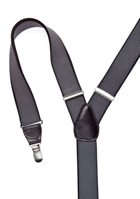 Saddlebred Zig Zag Patterned Clip Suspenders