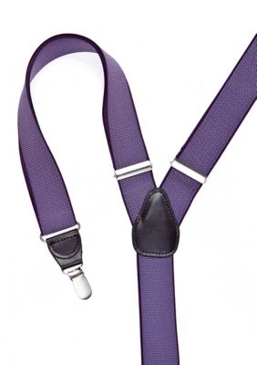 Saddlebred Zig Zag Patterned Clip Suspenders