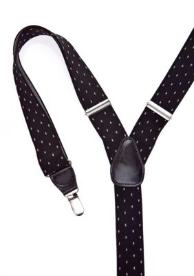 Saddlebred Pin Dot Clip Suspenders