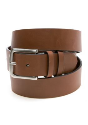 Saddlebred Big & Tall Silver Buckle Casual Belt