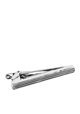 Saddlebred Polished Palladium Tie Clip